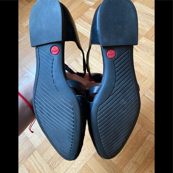 CAMPER pointed toe flats leather and faux fur - Picture 4 of 4